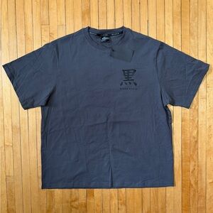 NWT Blvck Paris 'Japan Fusion' Dark Gray/Black Oversized Tee Sz. L ($75 Retail)